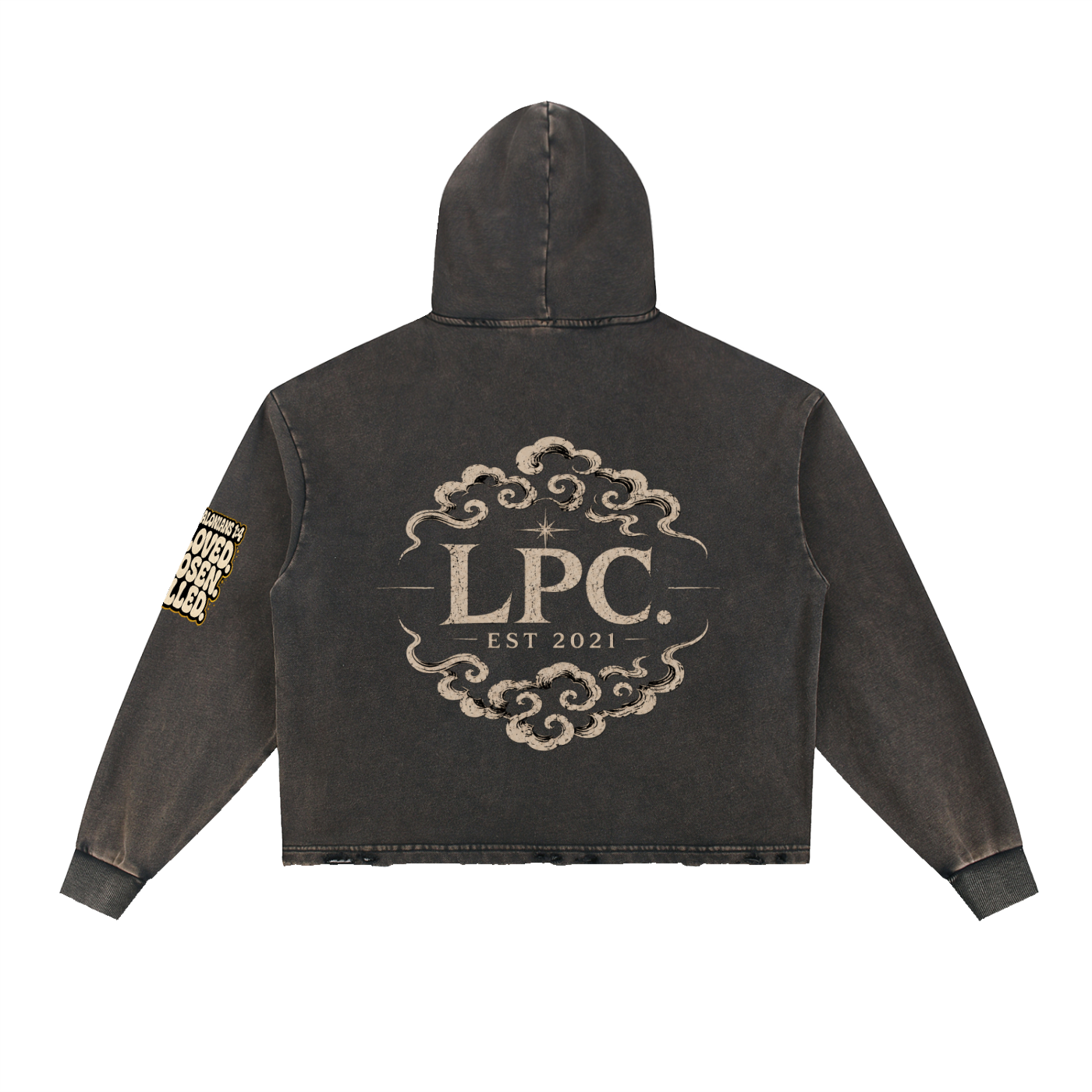 Legendary Artist Vintage Washed Frayed-Hem Hoodie