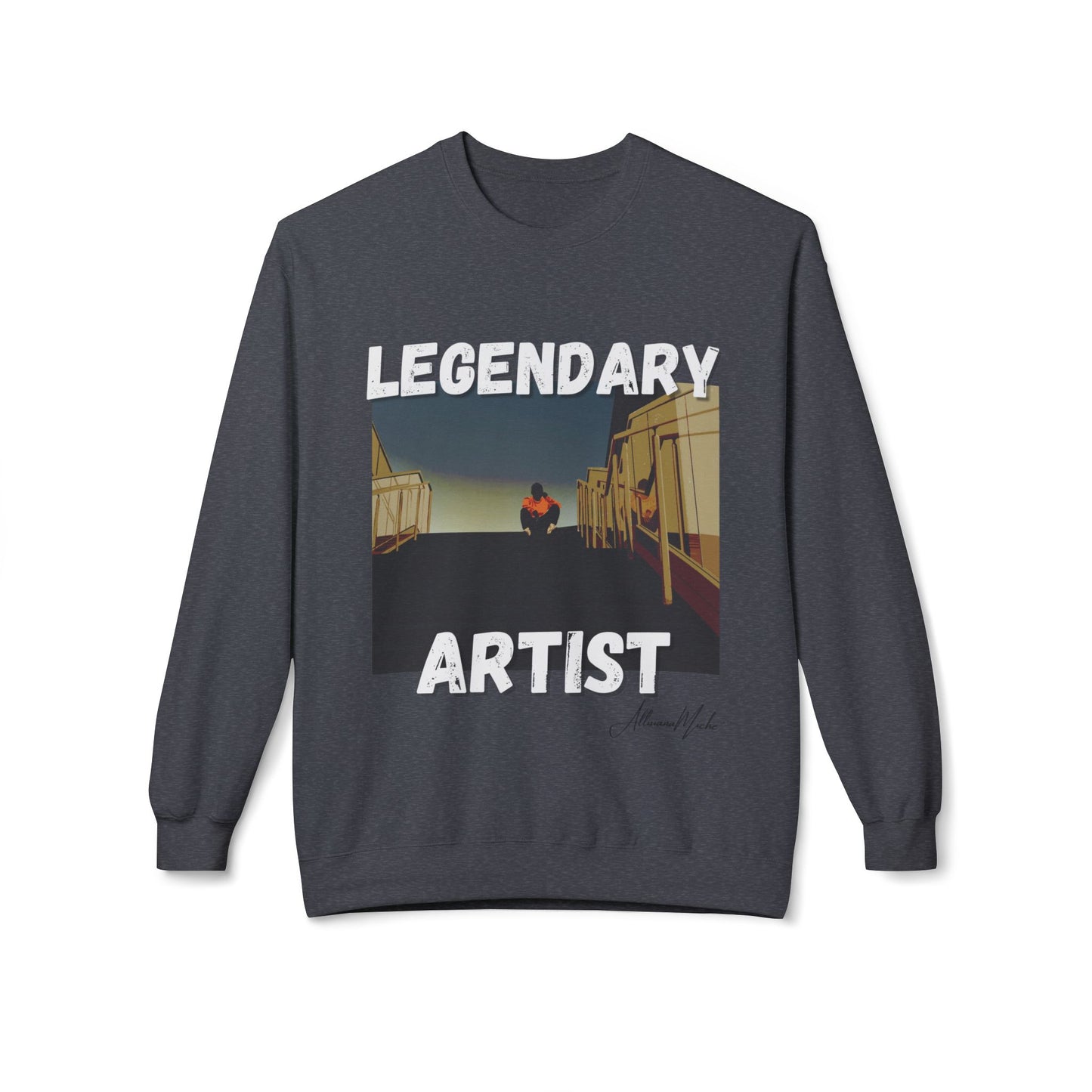 LEGENDARY ARTIST Unisex Midweight Softstyle Fleece Crewneck Sweatshirt