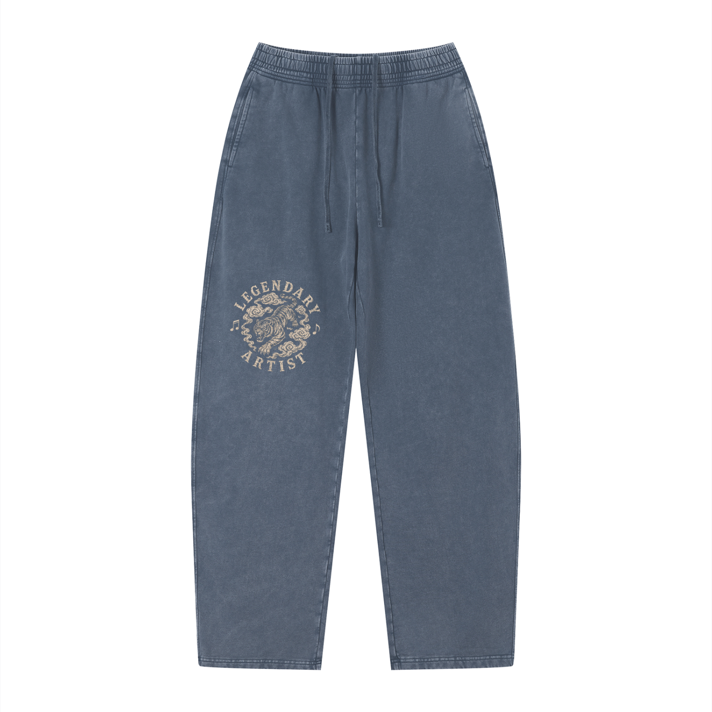 LEGENDARY ARTIST — The Tiger Collection Unisex Vintage Wash Loose Sweatpants