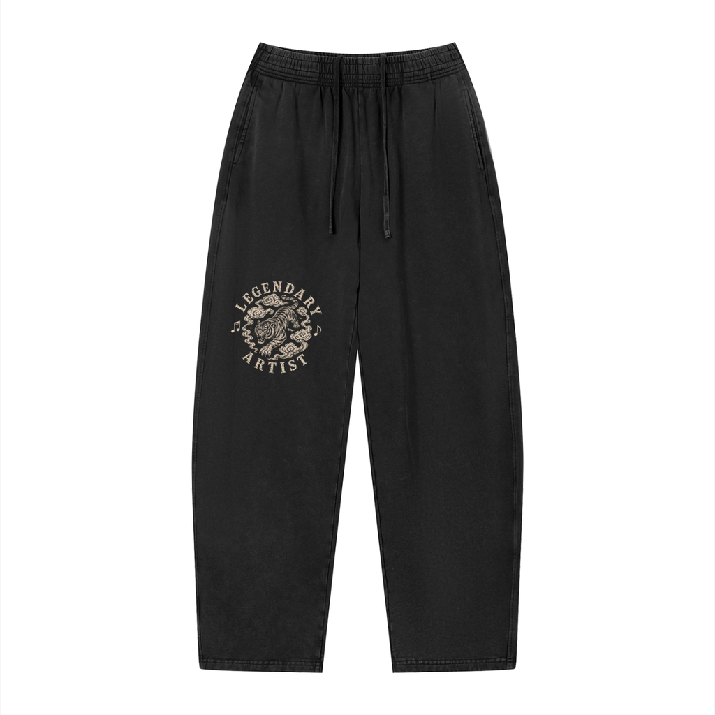 LEGENDARY ARTIST — The Tiger Collection Unisex Vintage Wash Loose Sweatpants