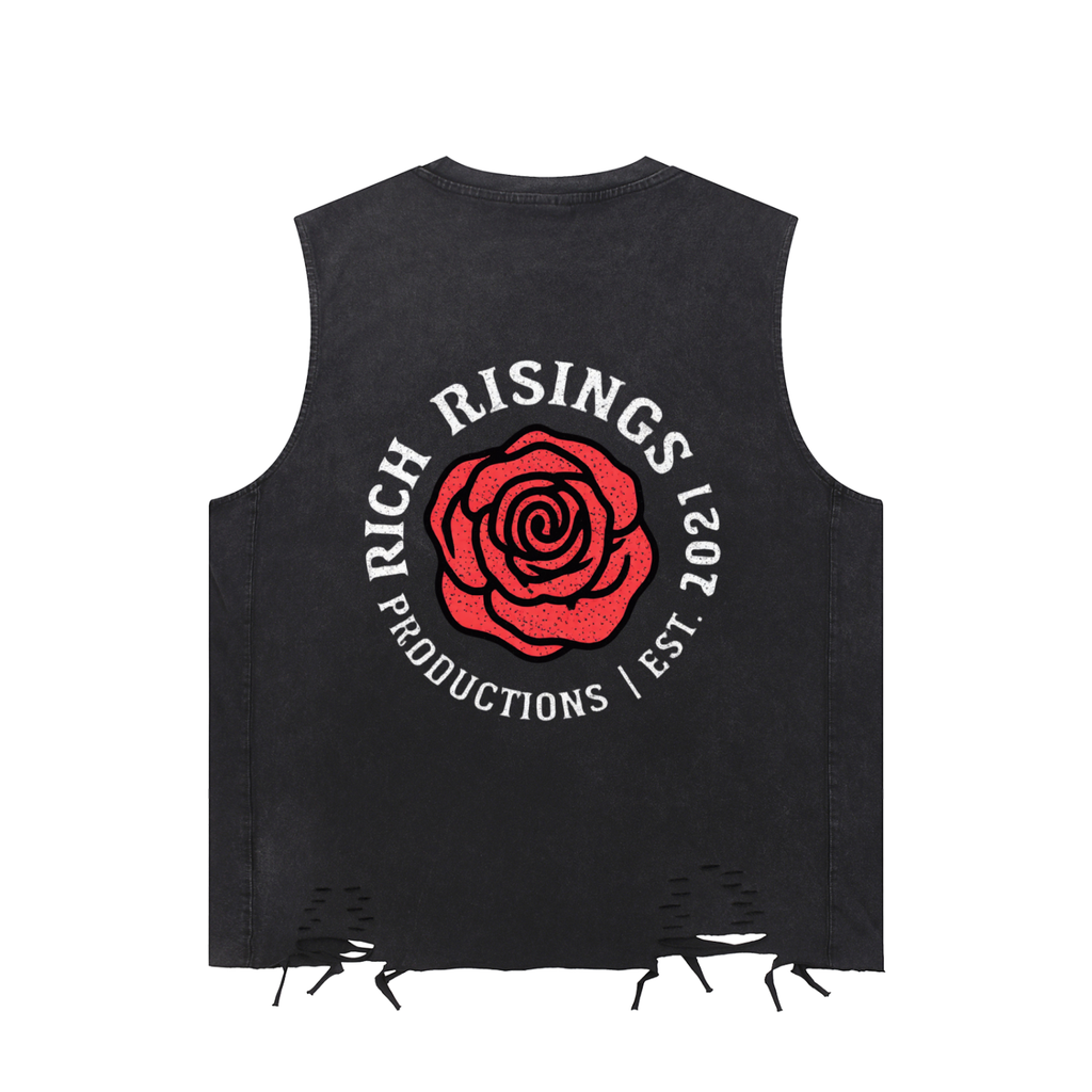 Legendary Artist Snow Washed Raw-Hem Tank Top