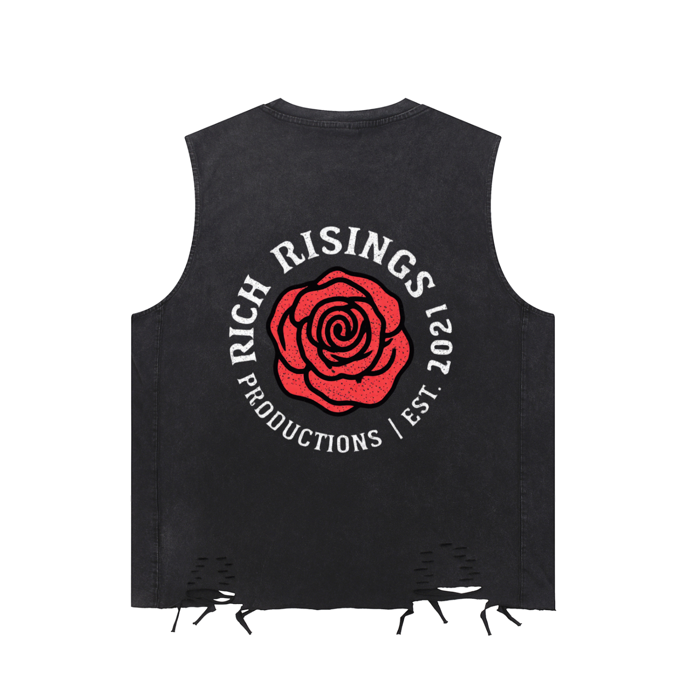 Legendary Artist Snow Washed Raw-Hem Tank Top