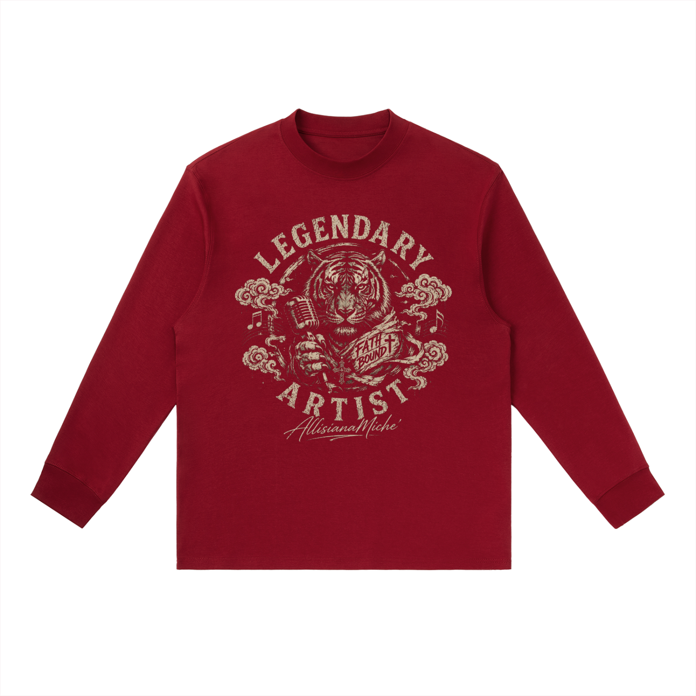 LPC,Legendary,Artist,Tiger,Vintage,Essential,AllisianaMiche,Sweatshirt,Fall,Winter